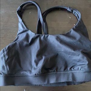 Black Lululemon sports bra